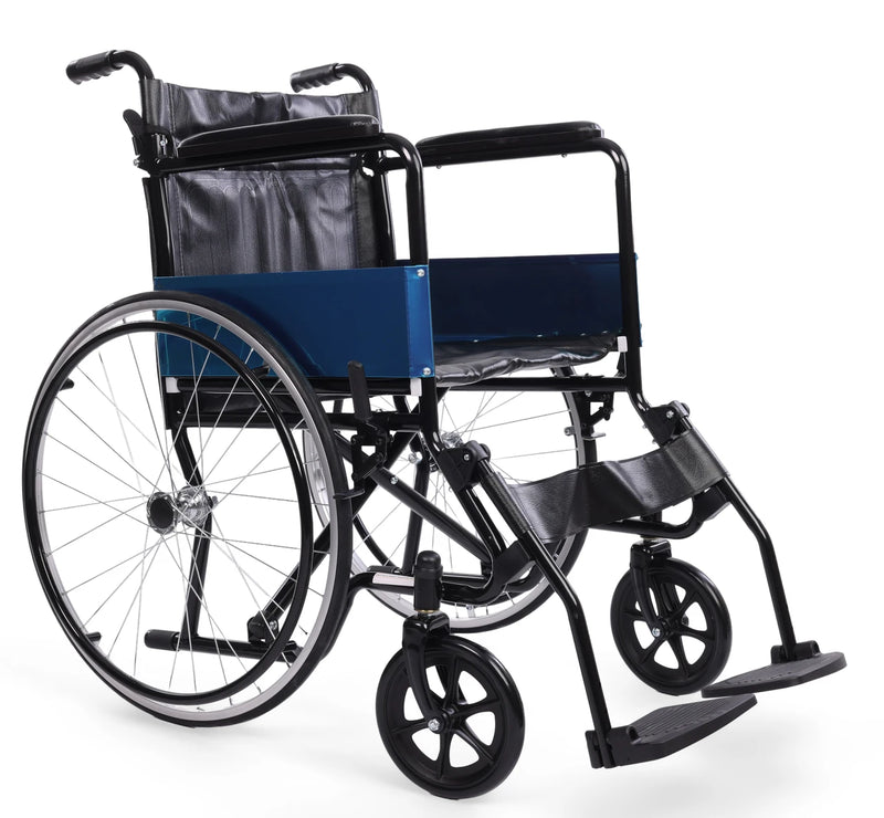 Self Propel Compact Folding Wheelchair with Fold Down Handles